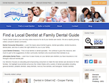 Tablet Screenshot of familydentalguide.com